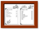 Menu Caffe' Libarium